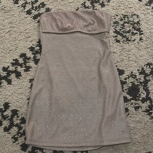 Sparkly nude dress